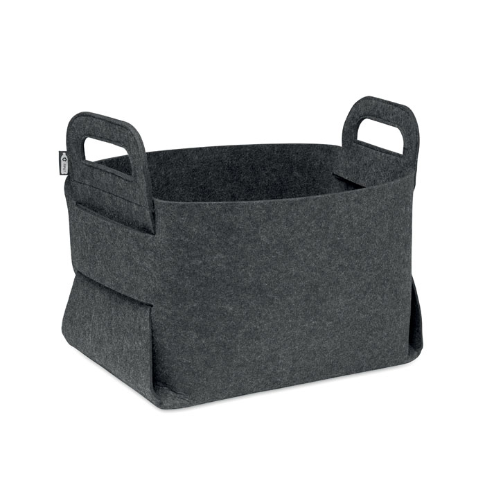 Panier de rangement pliable personnalisable Fialan gris pierre